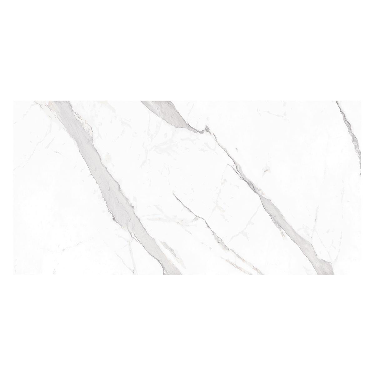 Porcelanato Statuary Blanco Brillante - 60X120 cm - 1.44 m2