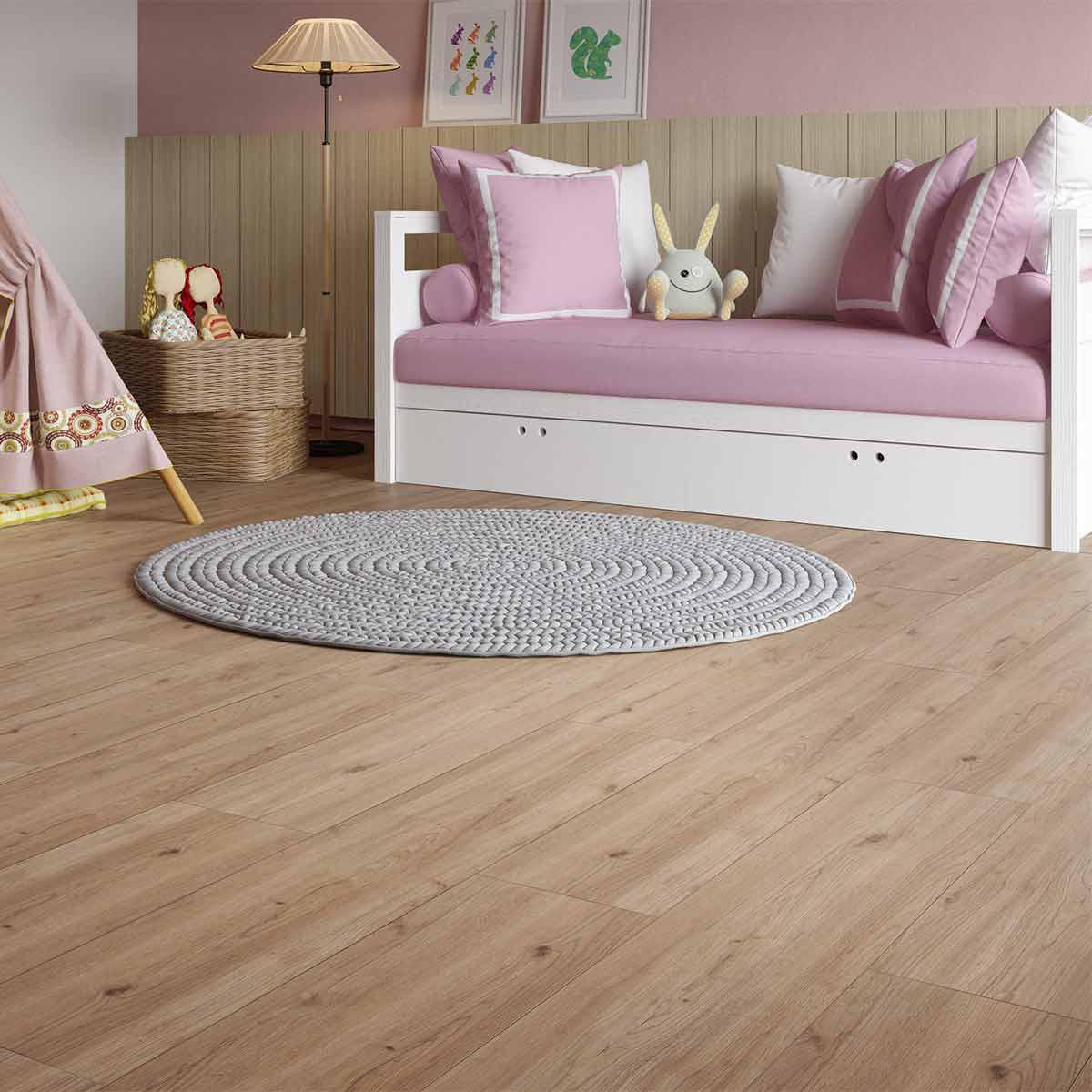 Piso Laminado Harmony Medellin AC4 Marrón Mate - 24.8 X134 cm - 2.32 m2