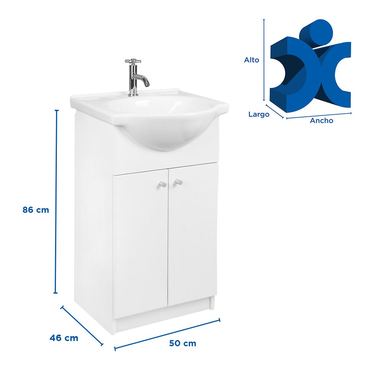 Mueble Para Baño Vanitory Gemma - Blanco