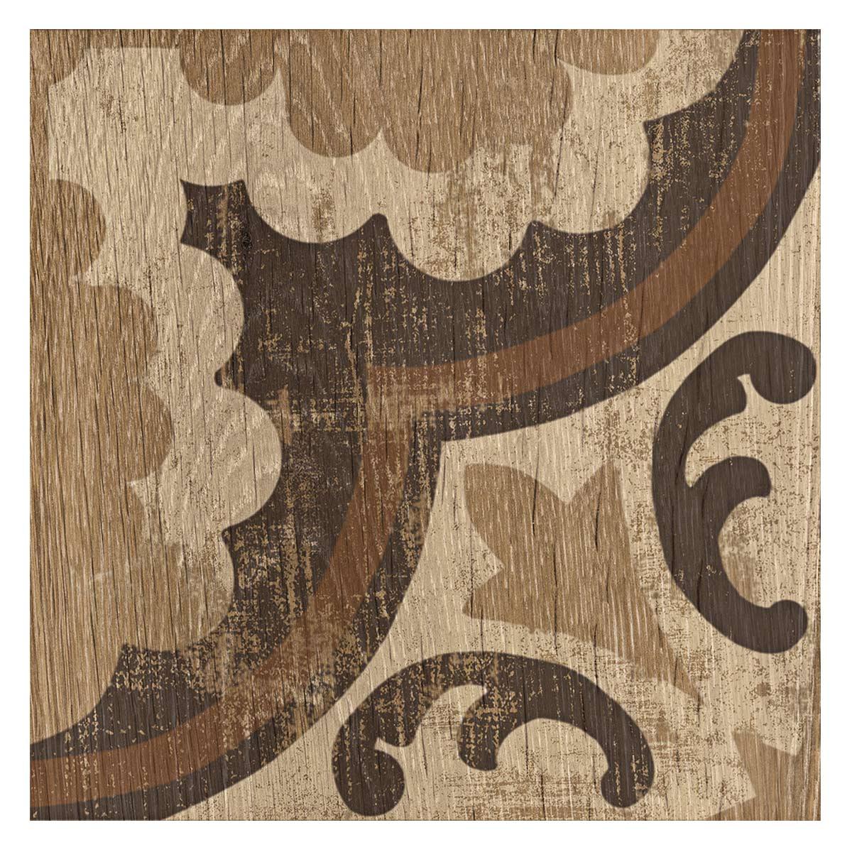 Porcelanato Hidraulicwood Moka Mate - 20x20 - 0.60 m2