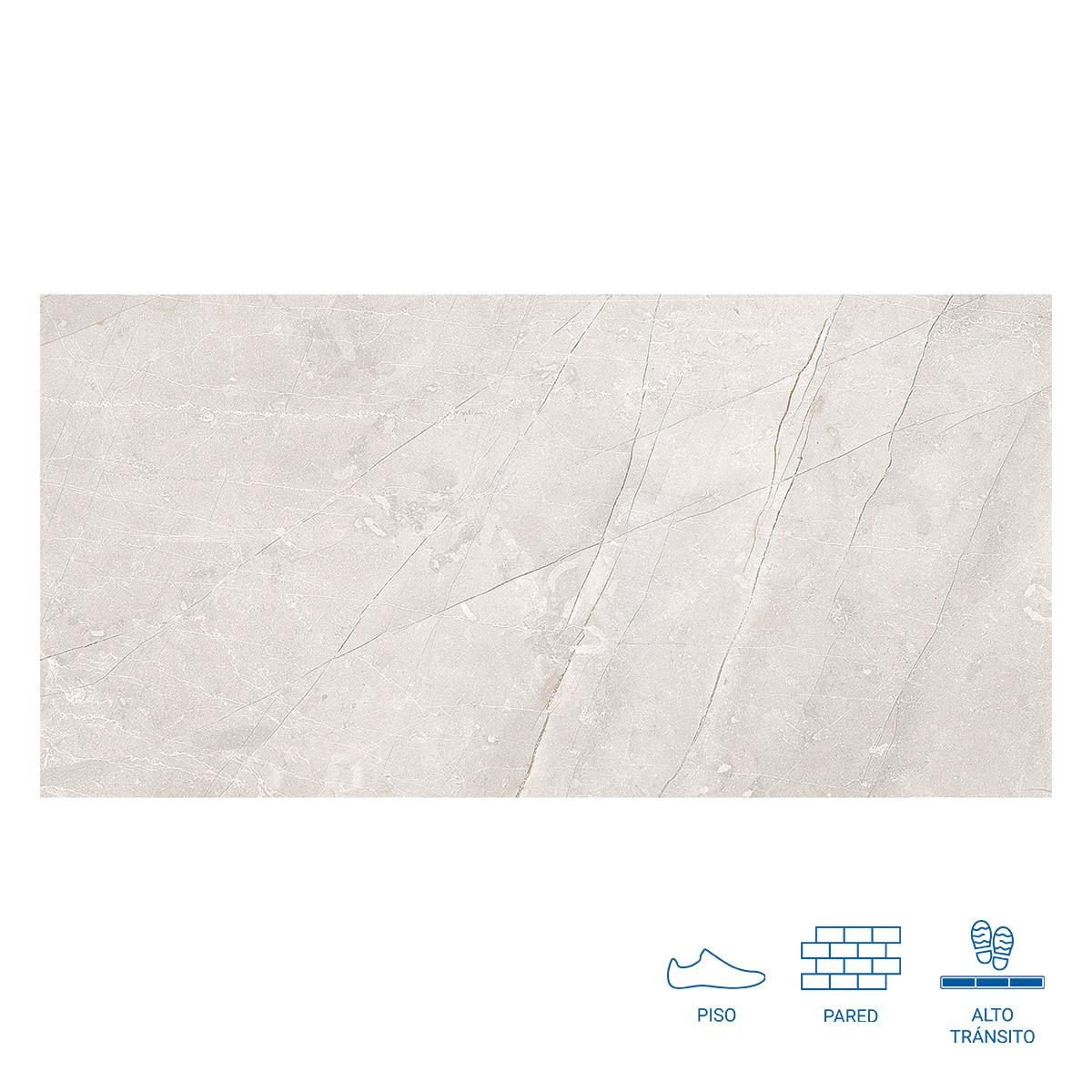 Gres Porcelánico Valencia Blanco Mate - 30X61 cm - 1.67 m2