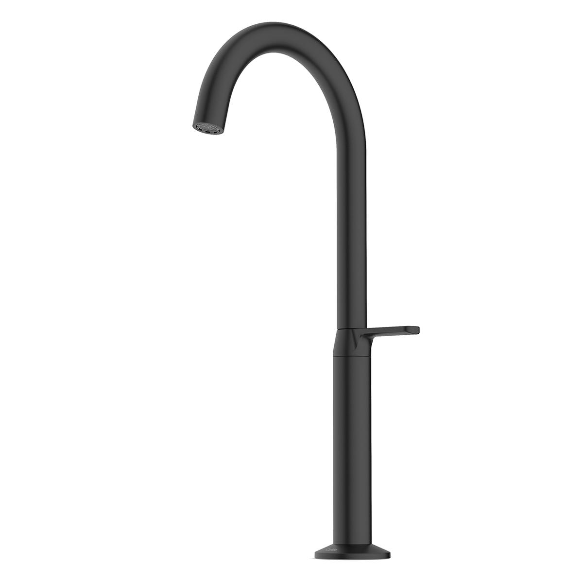 Llave Design Para Lavatorio Pico Alto - Negro