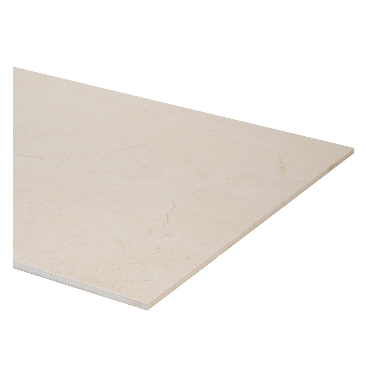 Porcelanato Marbled Beige Brillante - 60X60 cm - 1.44 m2