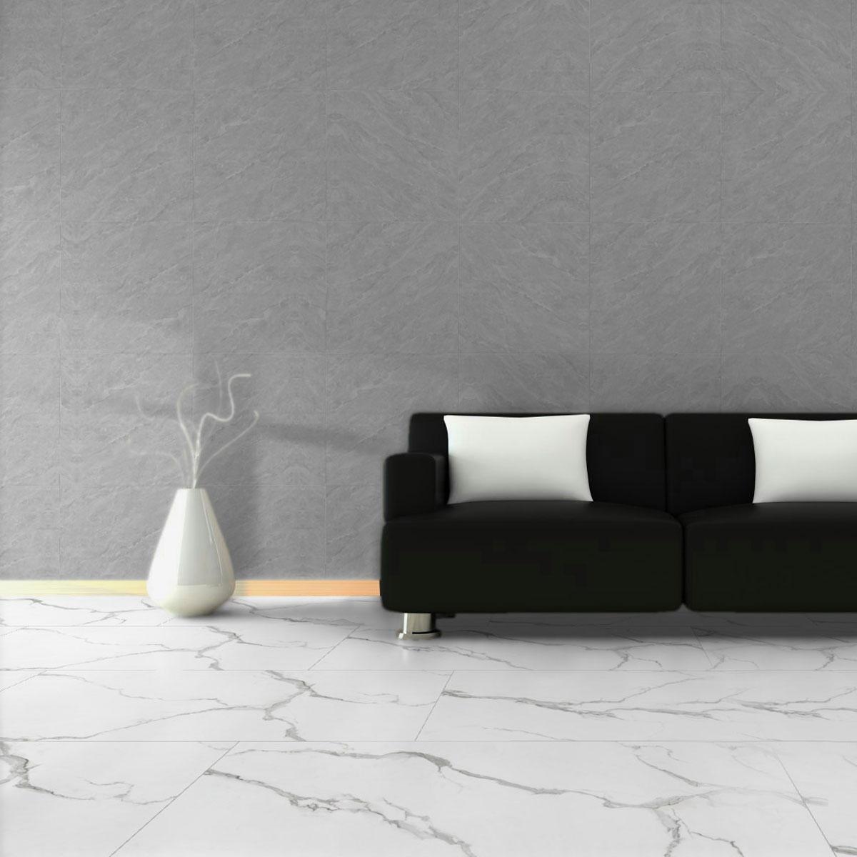 Porcelanato Quartz Calacatta Gris Brillante - 60X120 cm - 2.16 m2