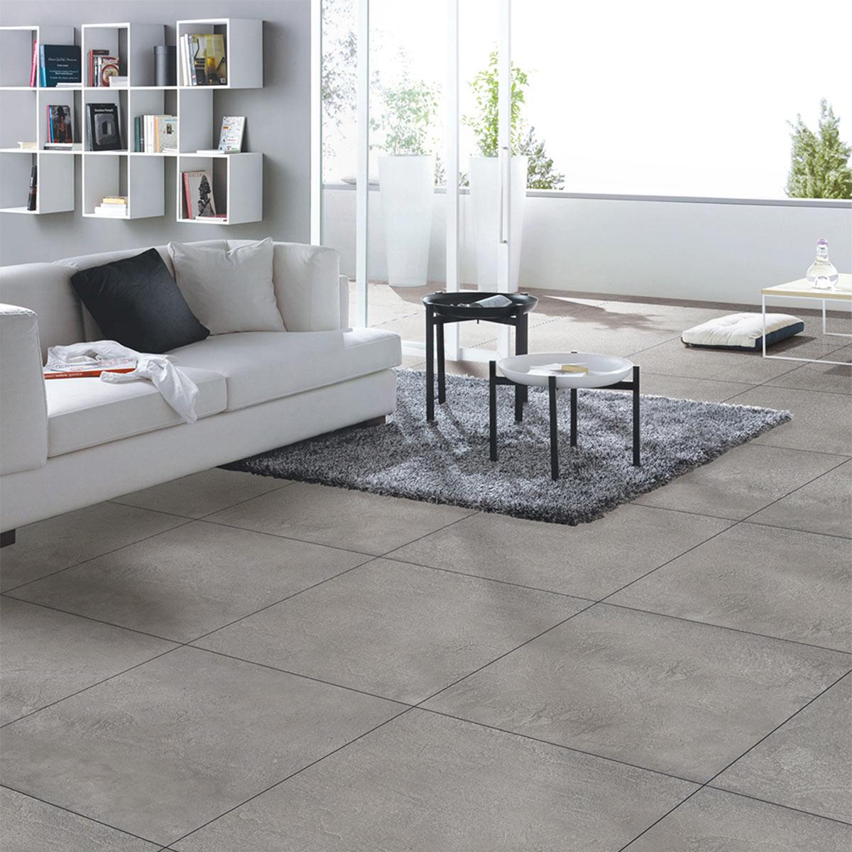 Porcelanato Seas Stone Gris Brillante - 60X60 cm - 1.44 m2