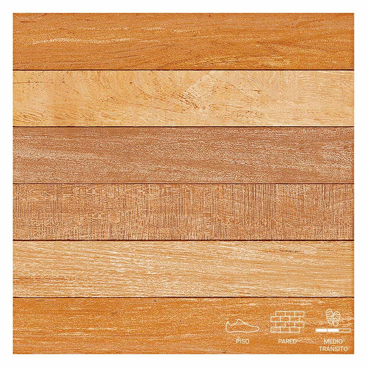 Piso Palmas Multicolor Brillante - 45X45 cm - 2.03 m2