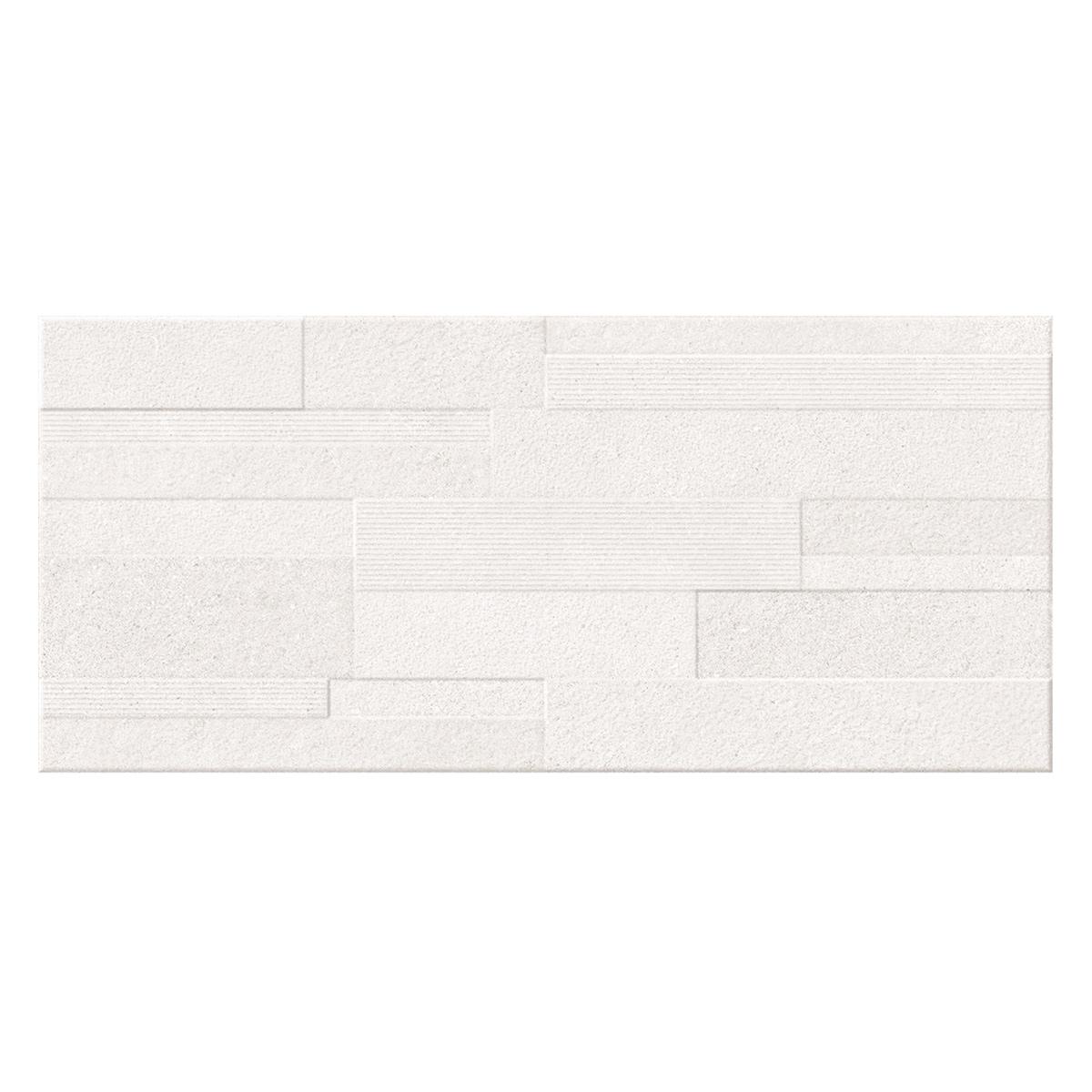 Mayólica Portland Blanco Relieve Mate - 36X80 cm - 1.15 m2