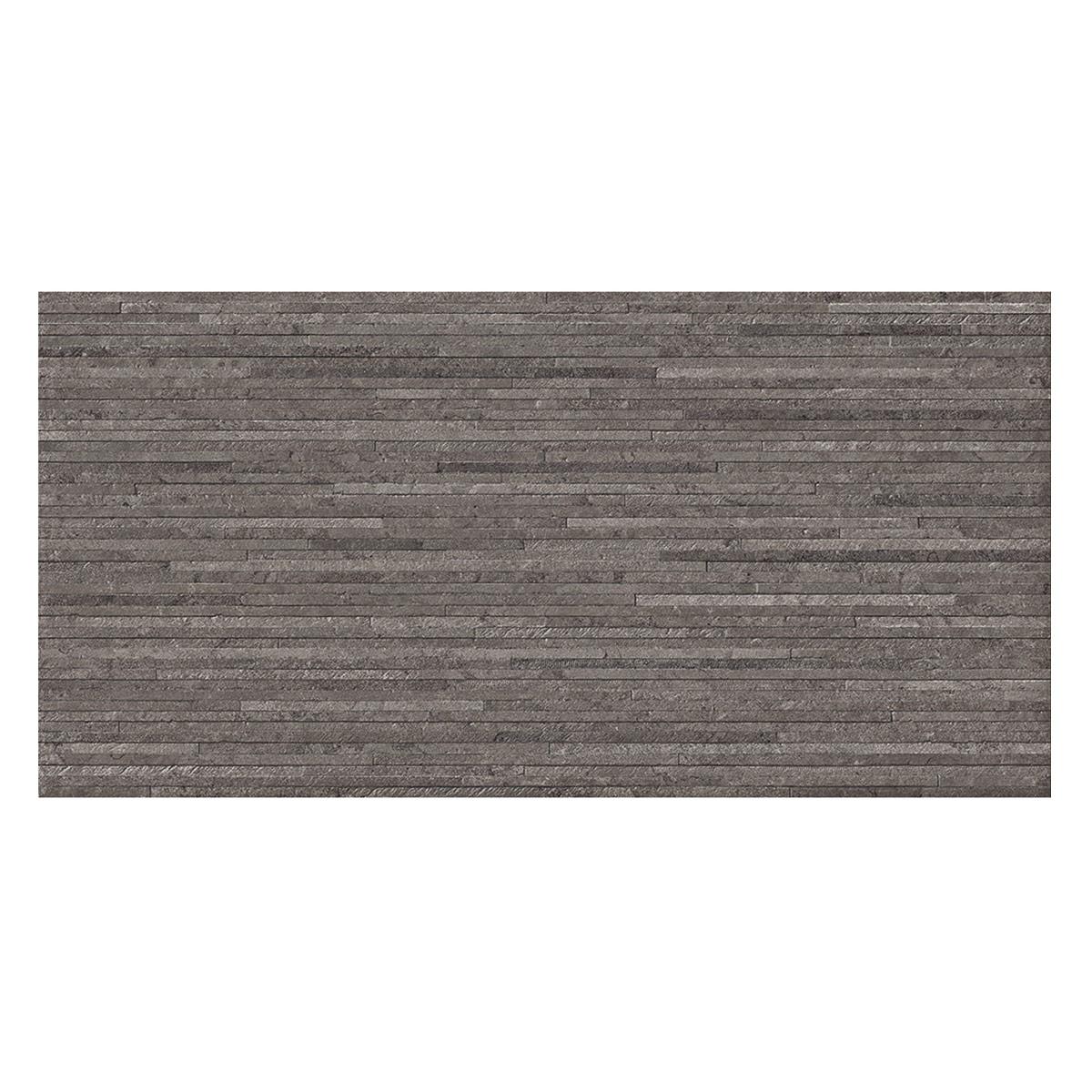 Porcelanato Emil Ceramica Portland Stone Lines Anthracite Mate Rect. Dest. 60X120 Caja 1.44 M2