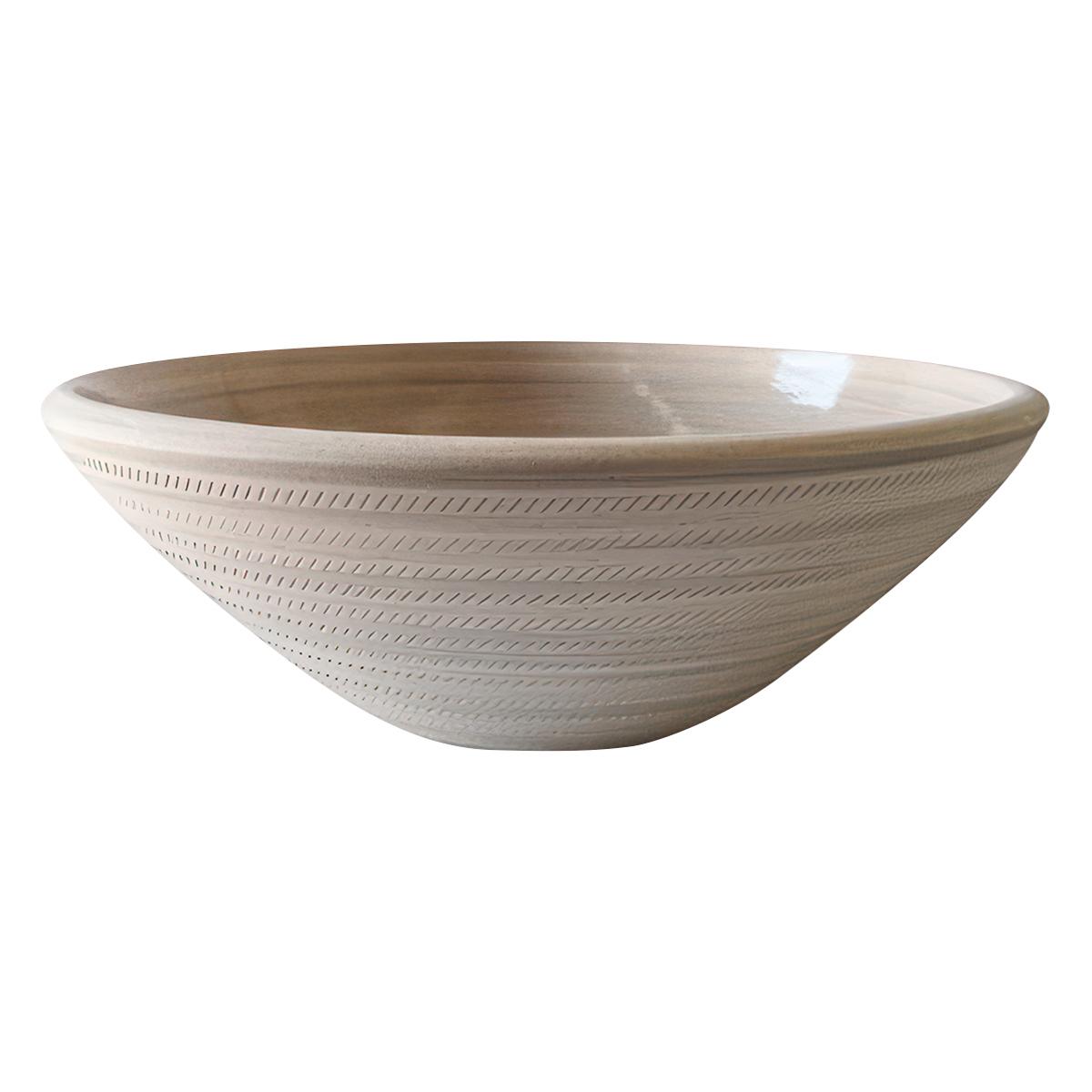 Bowl Elíptica Panal Para Sobreponer - Gris