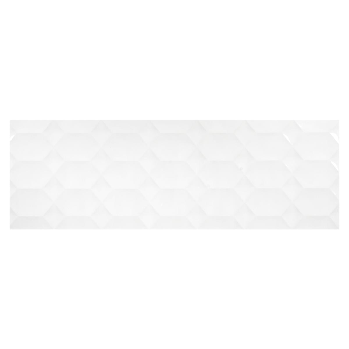 Mayólica Polar Hexa Blanco Brillante - 30X90 cm - 1.08 m2