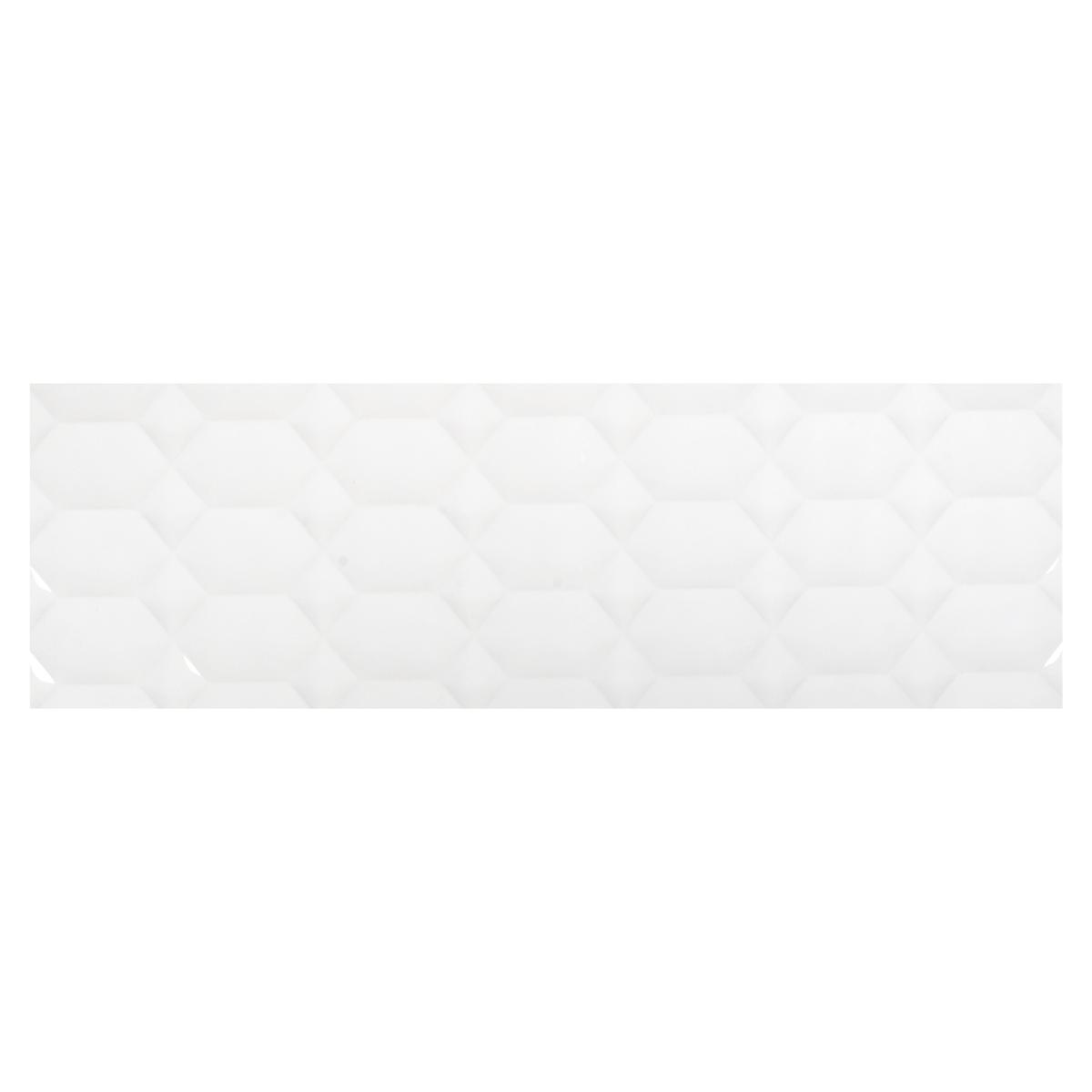 Mayólica Polar Hexa Blanco Brillante - 30X90 cm - 1.08 m2