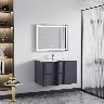 Mueble De Baño Golden Bath Tamis Gris 80X50X46 Cm C/ Rebose Inc. Lavatorio Empotrar