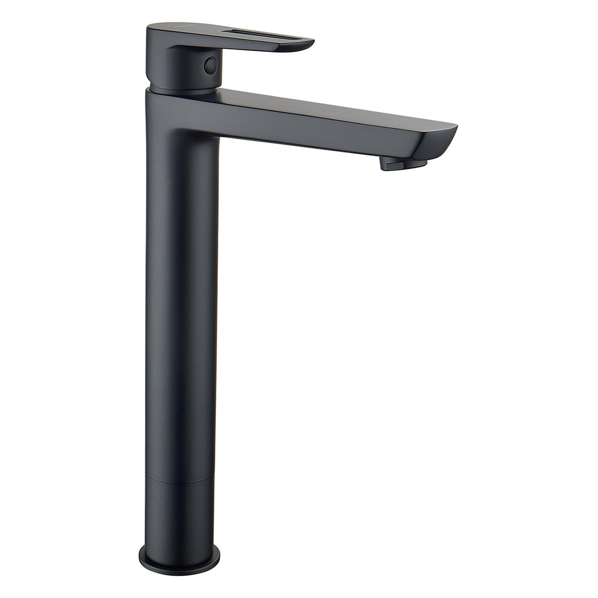 Monocomando Tempra Para Lavatorio Pico Alto - Negro