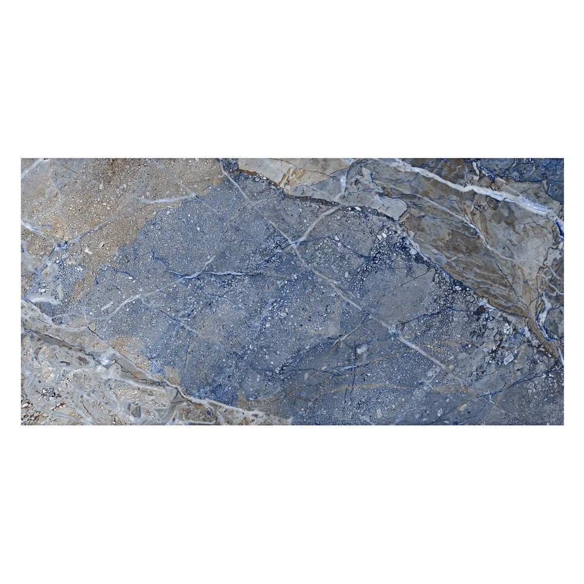Porcelanato Neptune Azul Brillante - 60X120 cm - 1.44 m2