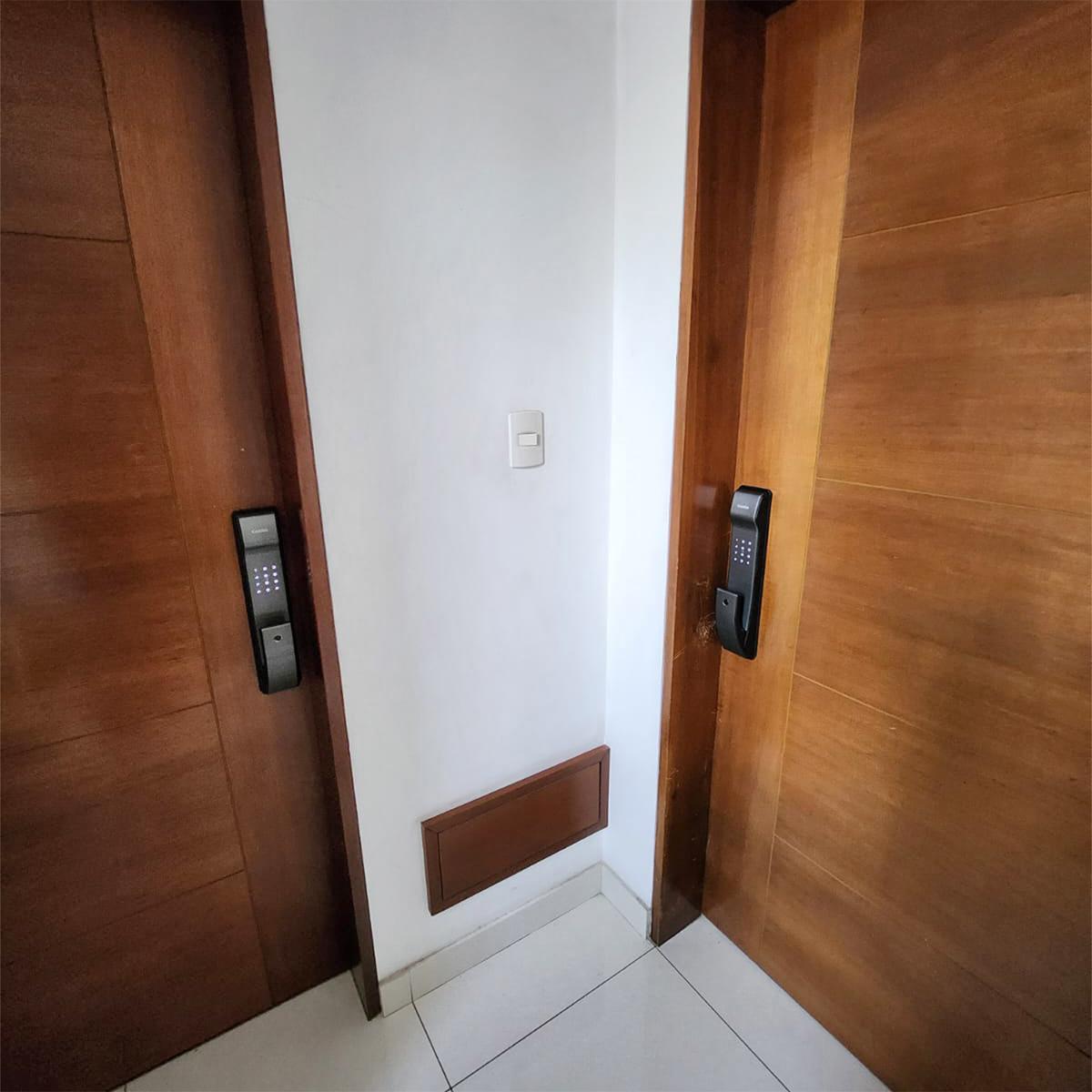 Cerradura Digital Push Pull K9 Para Residencial - Aluminio