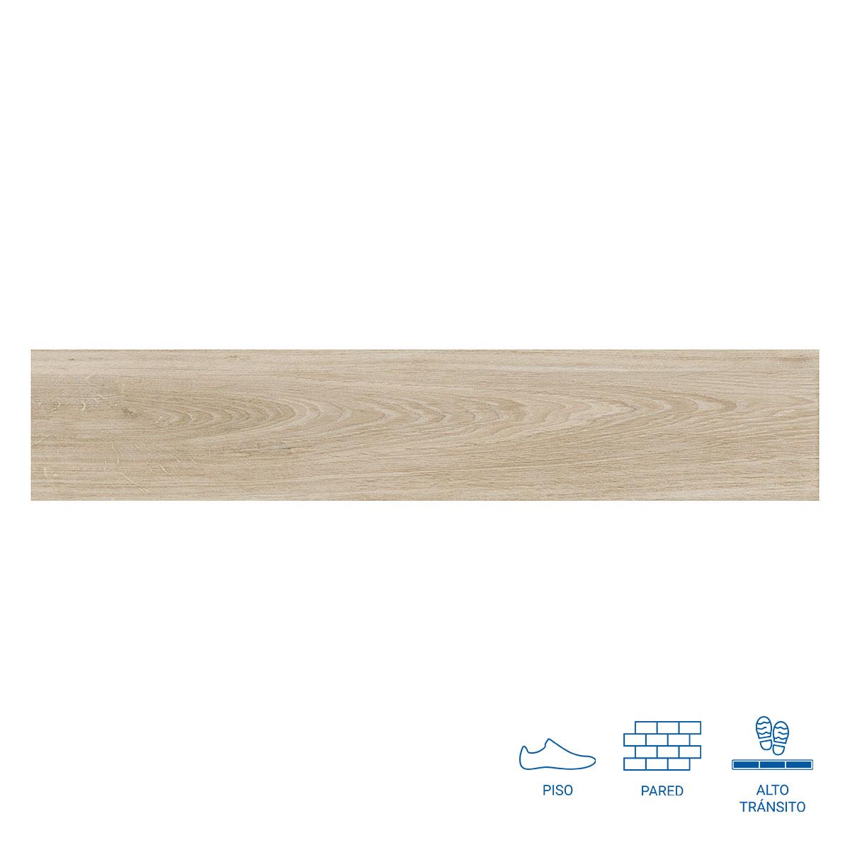 Porcelanato Aoki Bone Beige Mate - 23X120 cm - 1.38 m2