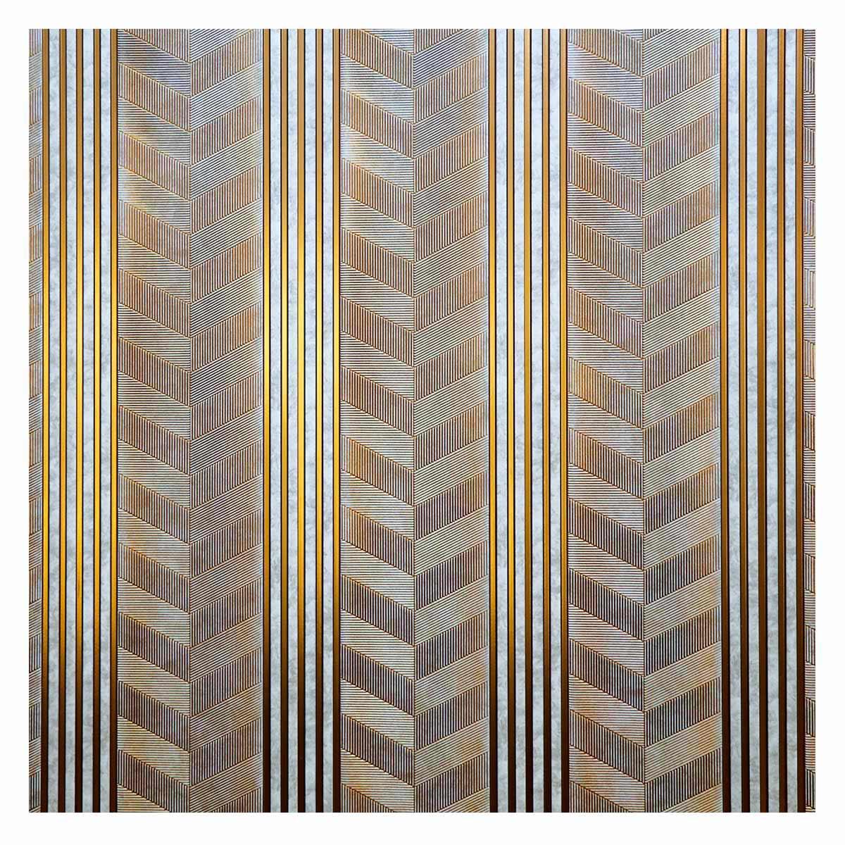 Wall Panel Espiga Metálico - 31.3X290 cm