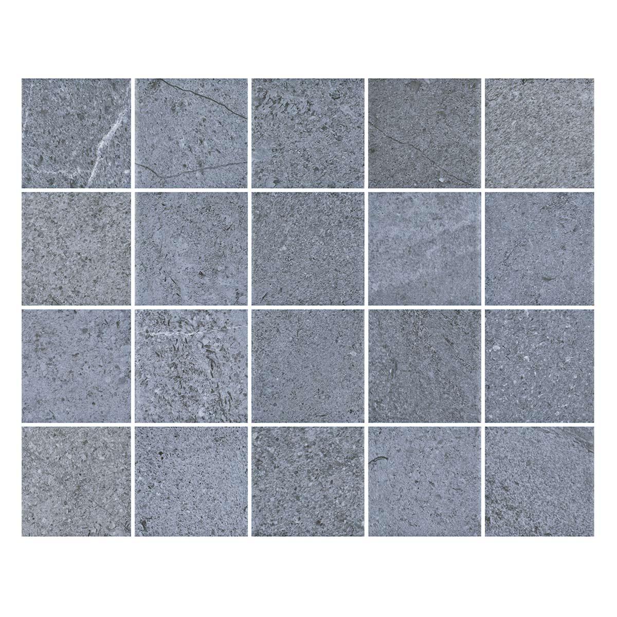 Gres Porcelánico Orla Mariane Azul Mesh - 7.5 x 7.5 cm - 1.59 m2