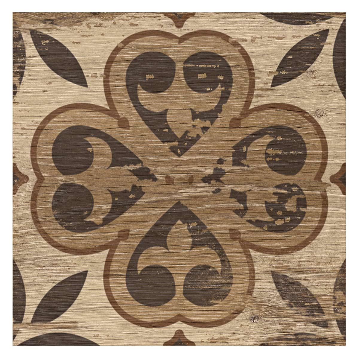 Porcelanato Hidraulicwood Moka Mate - 20x20 - 0.60 m2