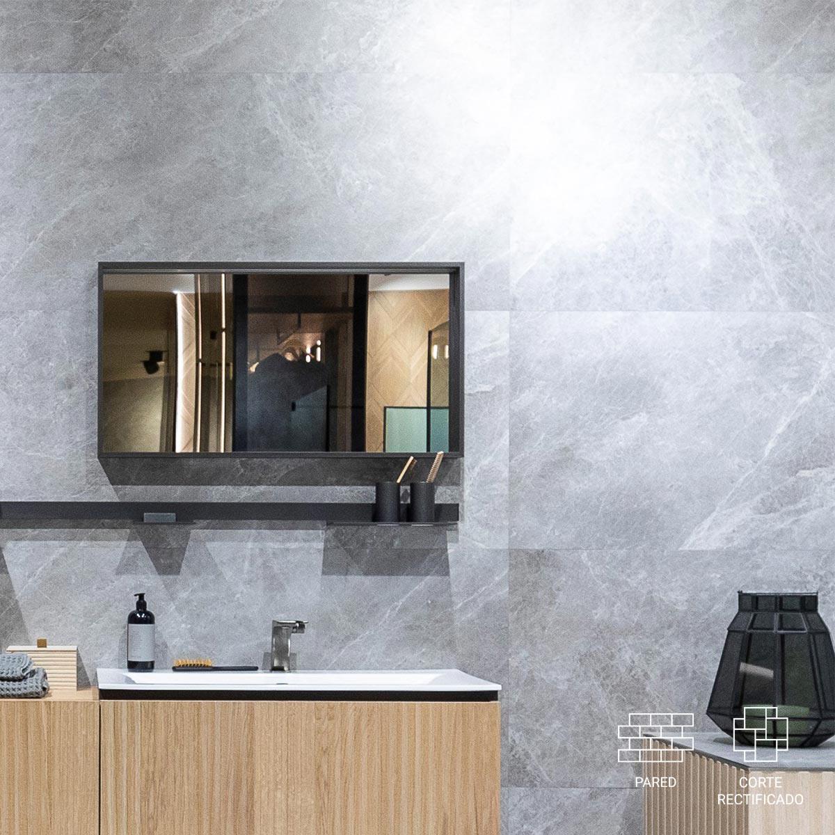 Mayólica Mystic Gris Mate - 59.6X150 cm - 2.68 m2
