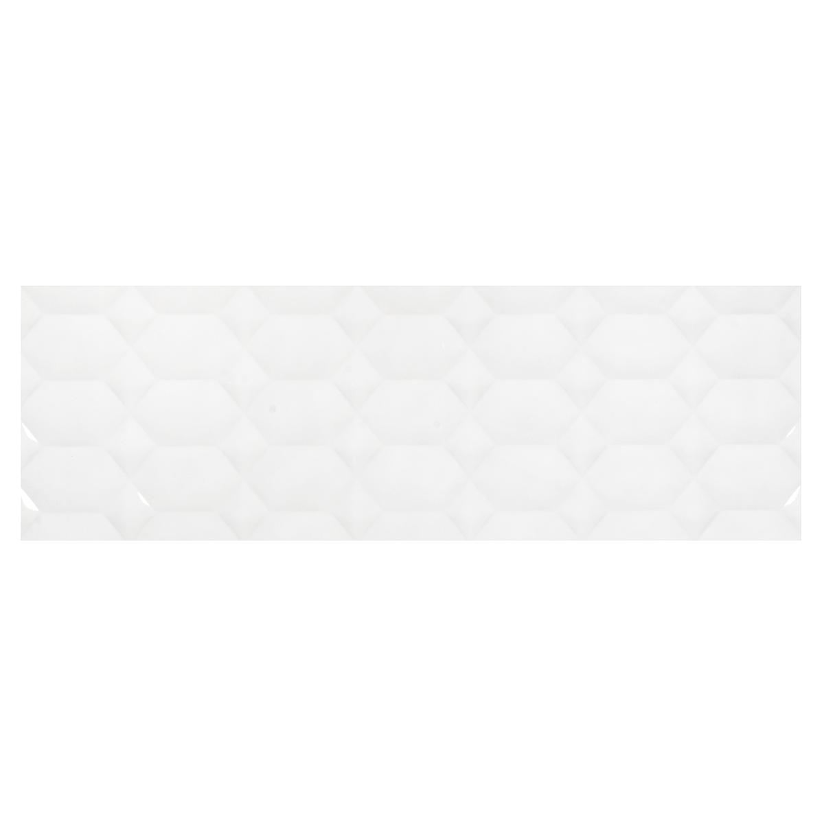 Mayólica Polar Hexa Blanco Brillante - 30X90 cm - 1.08 m2