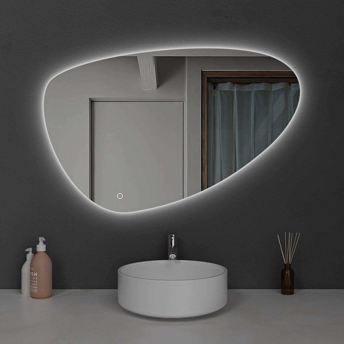 Espejo Laurence Led Gota Para Baño
