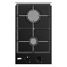 Cocina Sole Encimera Vidrio Templado 2 Hornillas S.Collection 30Cm Negro Solco061