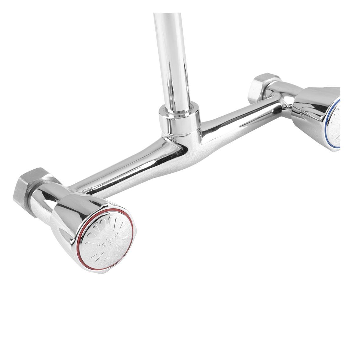 Mezcladora Baru Flexible - Plateado Cromado
