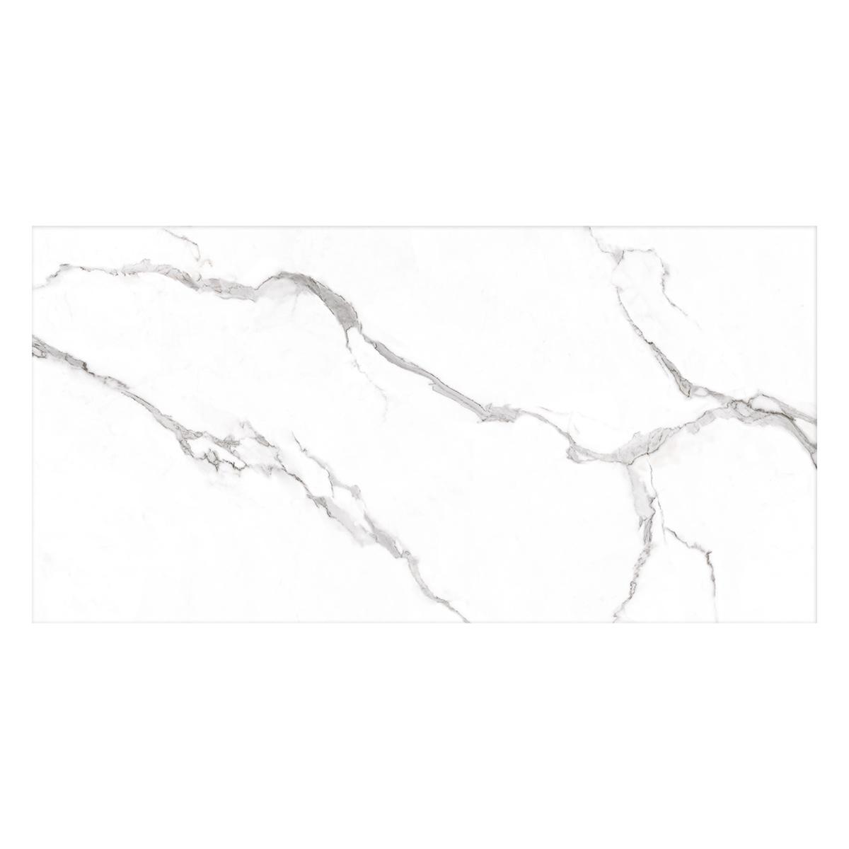 Porcelanato Quartz Calacatta Gris Brillante - 60X120 cm - 2.16 m2
