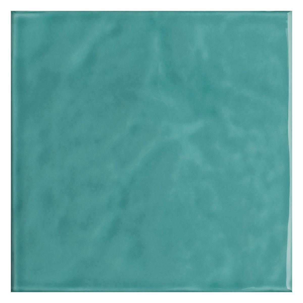 Mayólica Verde Agua Onda Brillante - 20 x 20 cm - 1.48 m2
