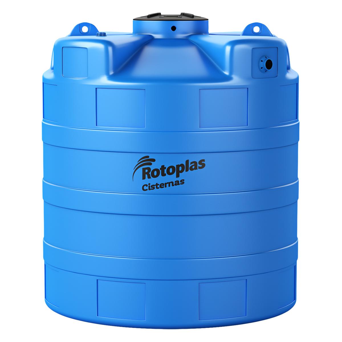 Cisterna Rotoplas Clasica De 2800 Lt (Valv Y Flotador) Diámetro 1.56 Mts Alt 1.78 Mts
