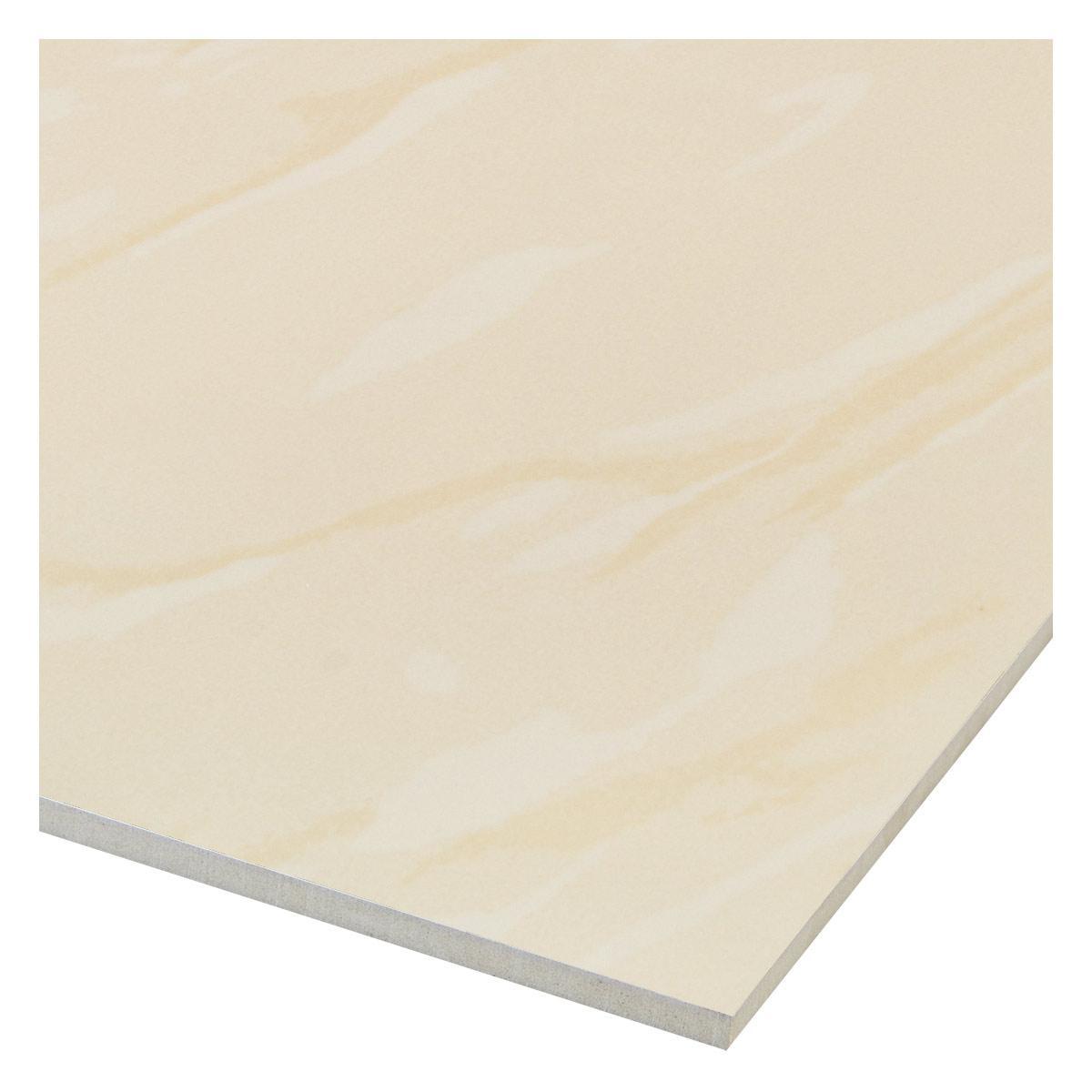 Porcelanato Mármol Beige Brillante - 60x60 cm - 1.44 m2
