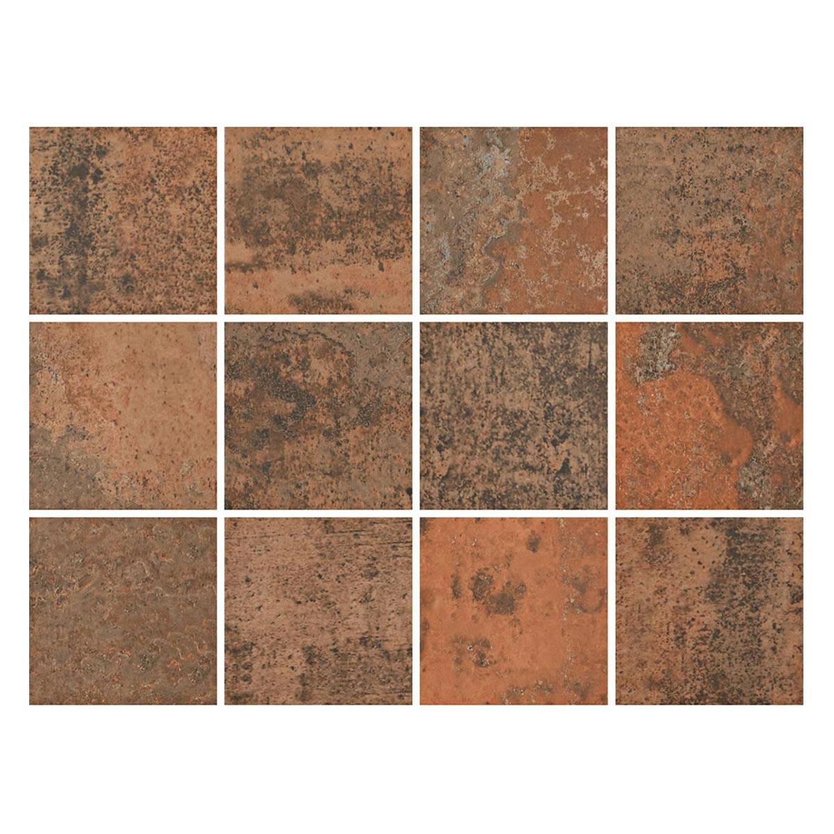 Gres Porcelanico Eliane Oxy Corten Mesh Mate Piscina 10X10 Caja 1.92 M2