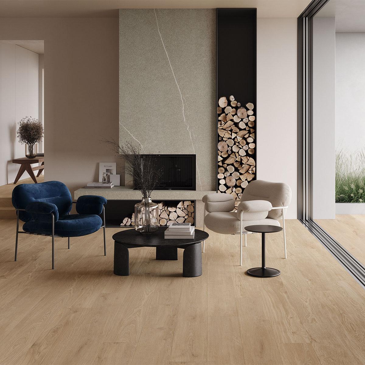 Porcelanato Elixir Beige Oscuro Natural - 20X150 cm - 2.10 m2