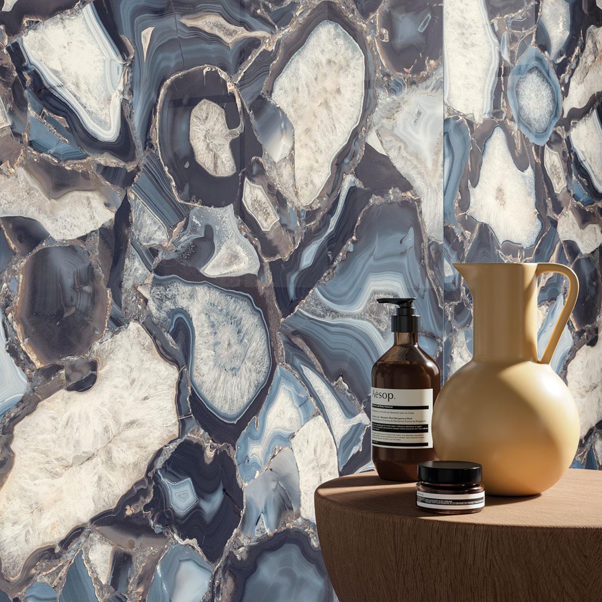 Porcelanato Aesthethica Azul Brillante - 60X120 cm - 2.88 m2