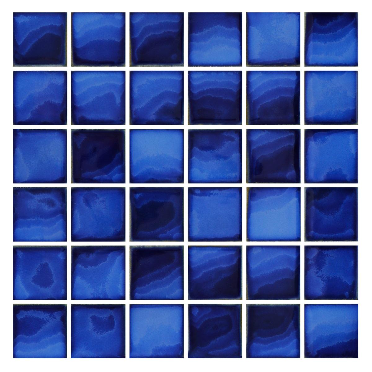 Porcelanato Caribbean Azul Brillante - 30.6X30.6 cm - 1.87 m2