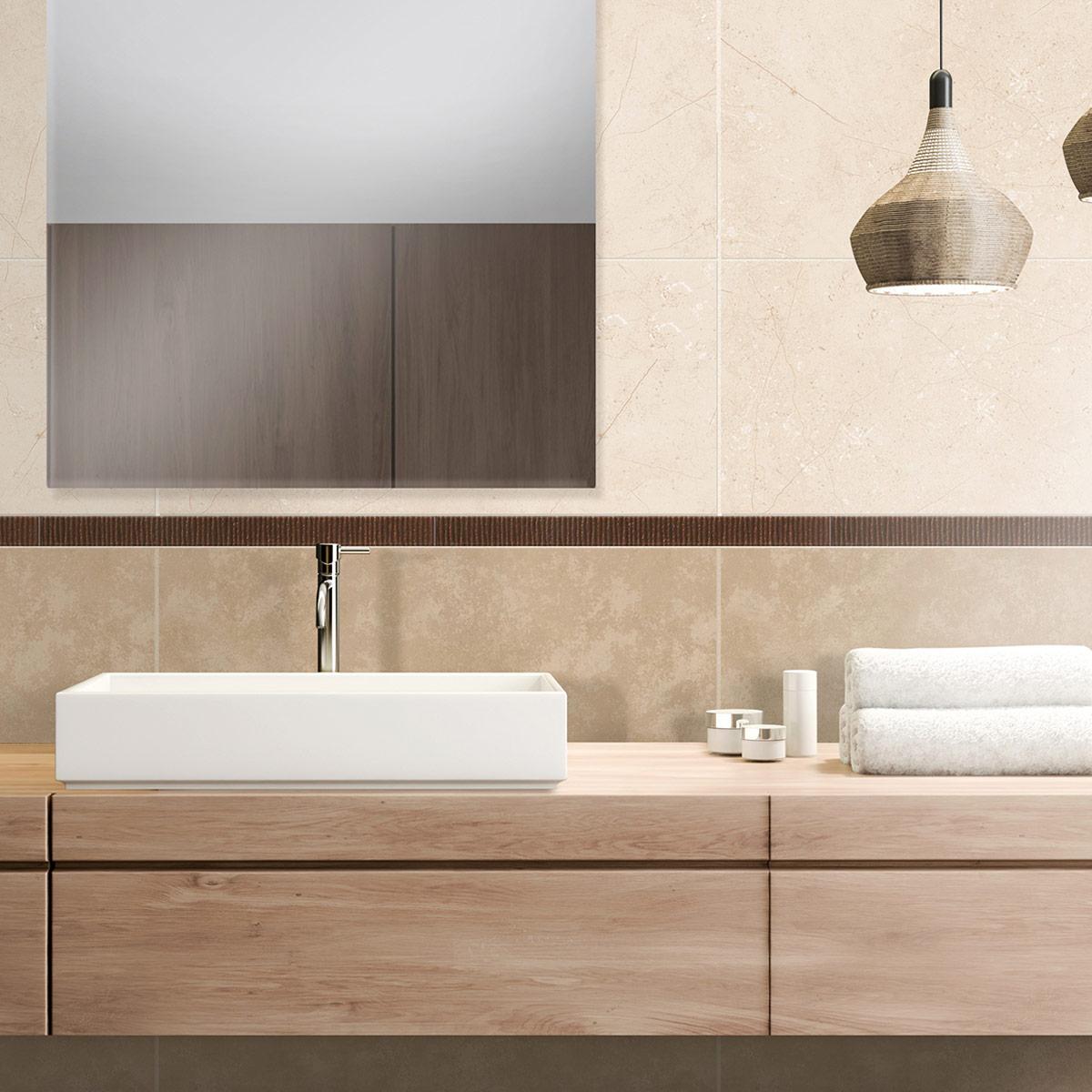 Lapiz Plumon Vitre Beige Brillante - 39X3 cm - 1 pza