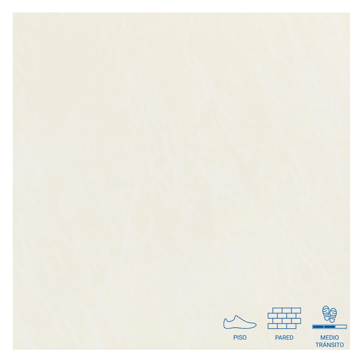 Piso Marina Marmolizado Hueso Brillante - 45 x 45 cm - 2.23 m2