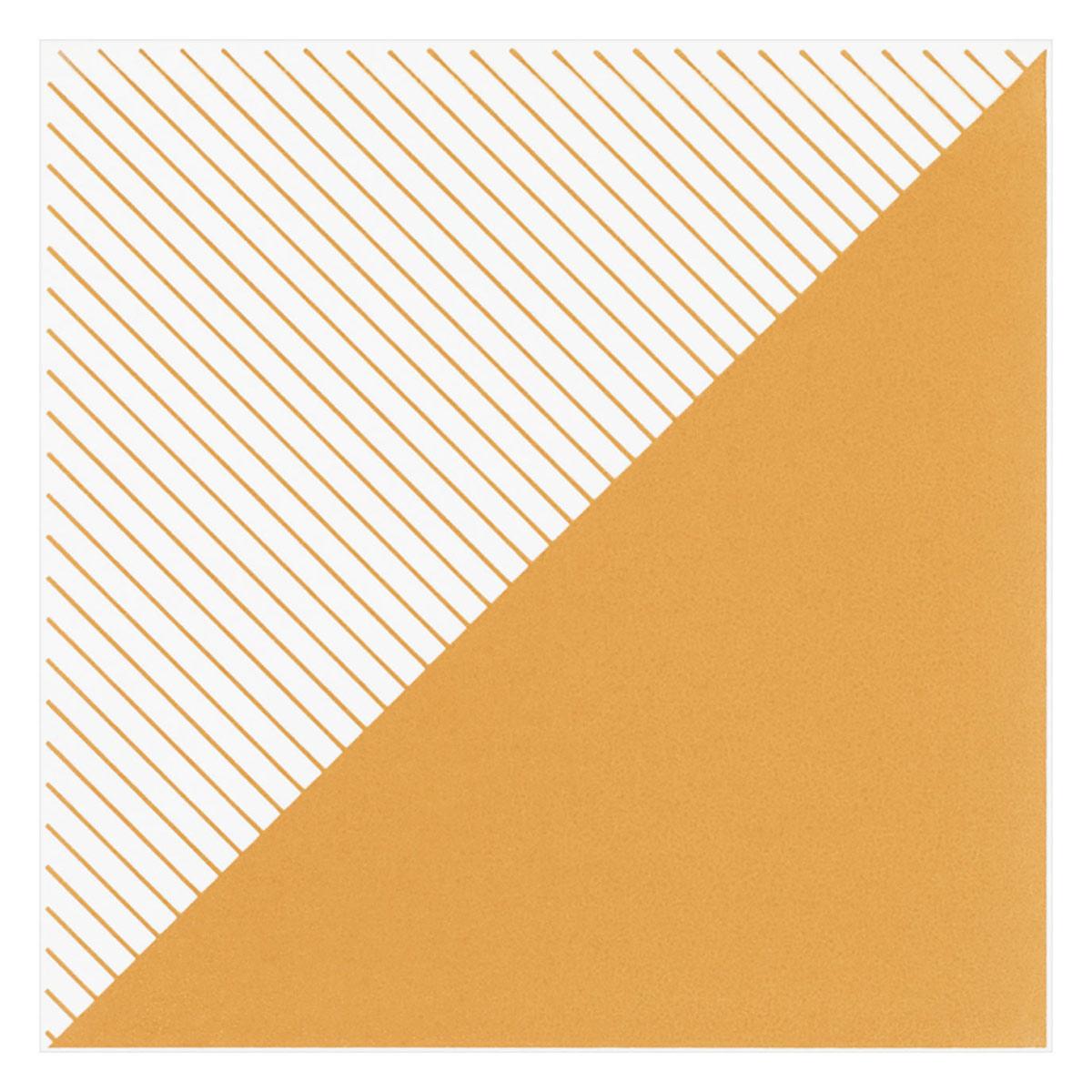 Mayólica Bauhaus Amarillo Satinado - 14.5X14.5 cm