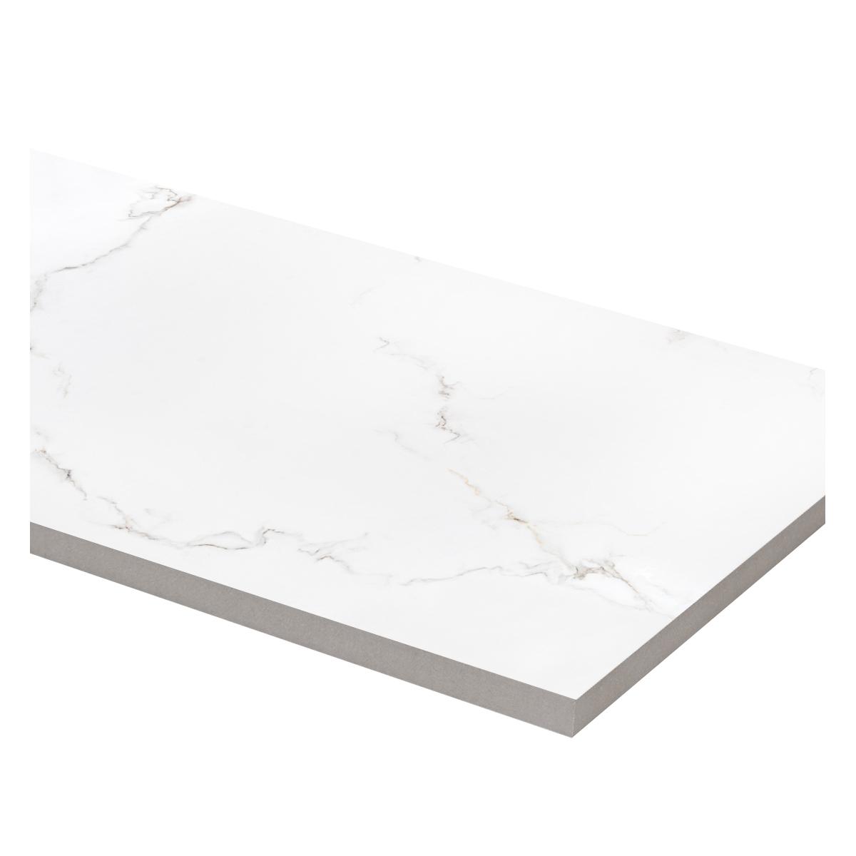 Porcelanato Carrara Blanco Brillante - 60X120 cm - 1.44 m2
