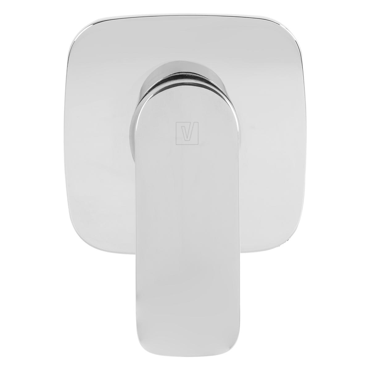 Monocomando Glamour Para Ducha - Plateado