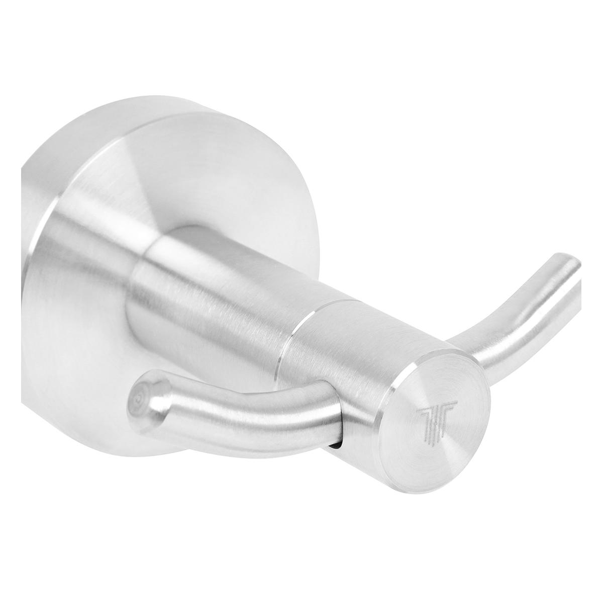 Perchero Helios Doble Para Baño Cromado