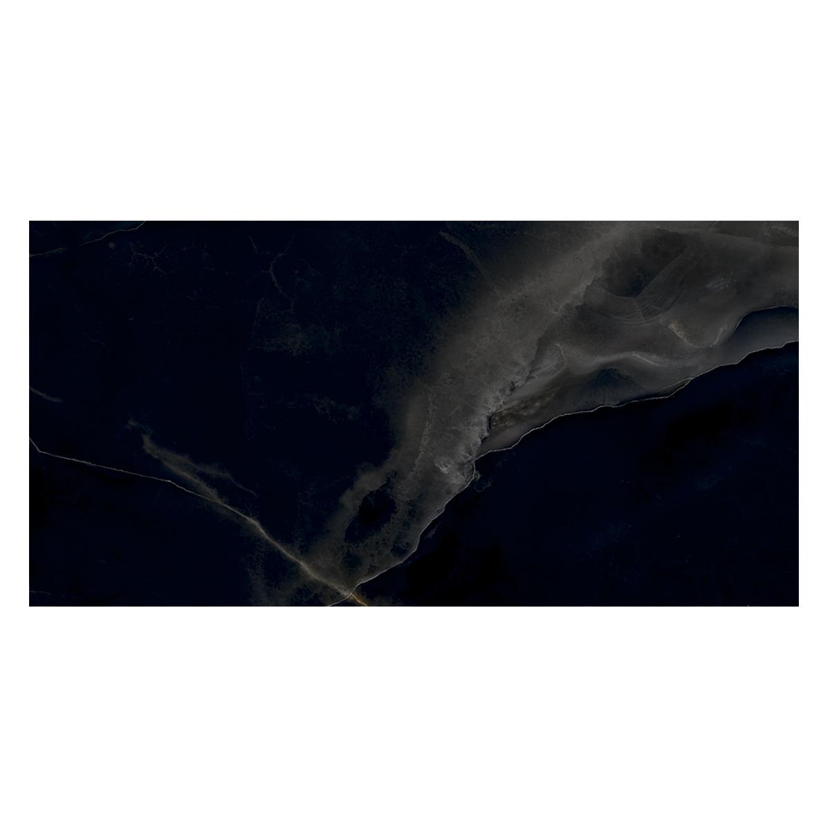 Porcelanato Tele Di Marmo Onyx Negro Brillante - 60X120 cm - 1.44 m2