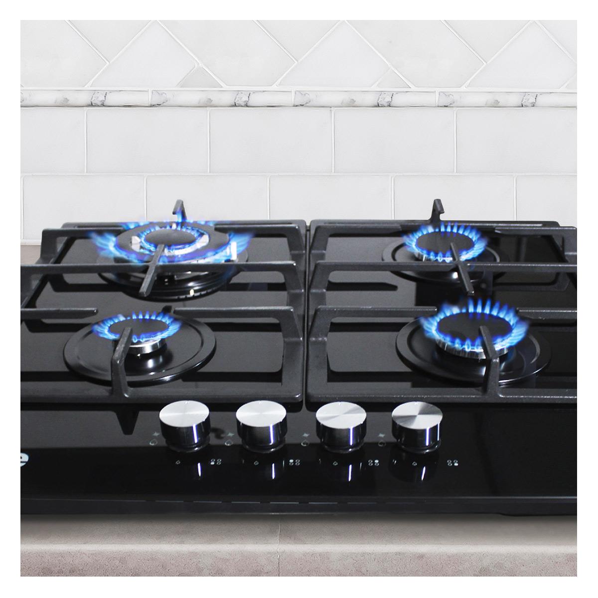 Cocina Empotrable SOLCO045V2 Encendido Elétrico - Negro