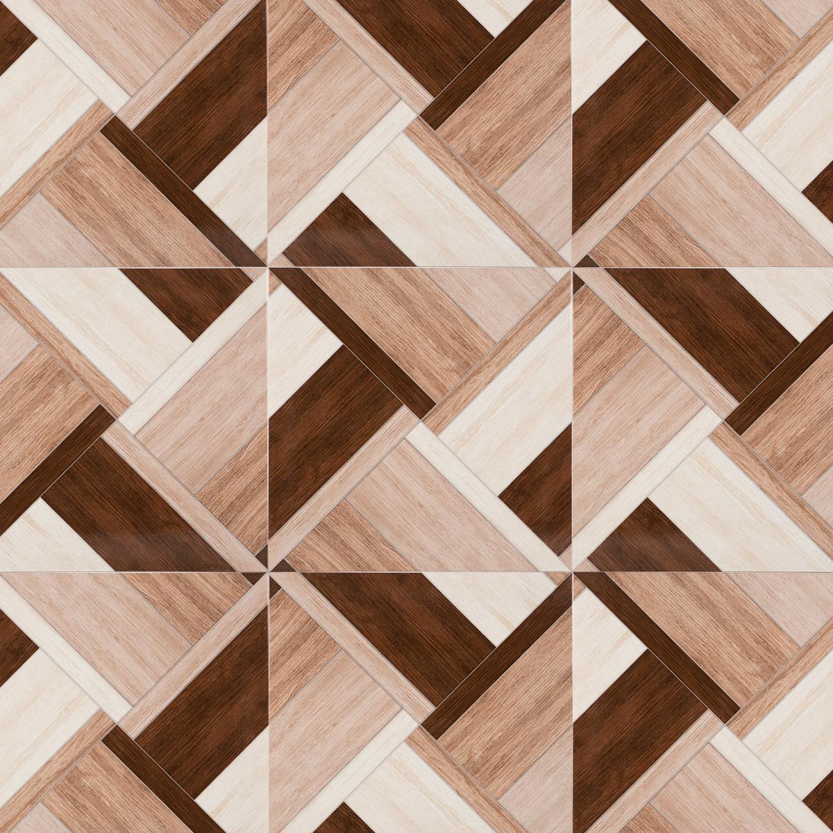 Piso Austin Madera Natural Marrón Brillante 60X60 cm 1.80 m2