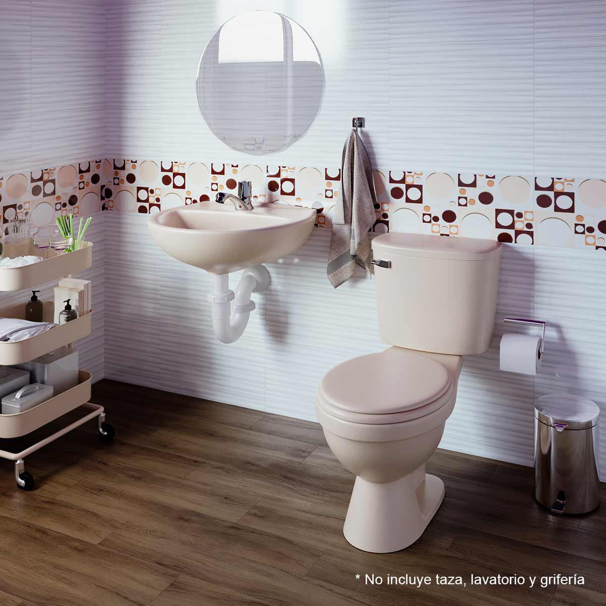 Estanque Rapid Jet Descarga Simple - Bone