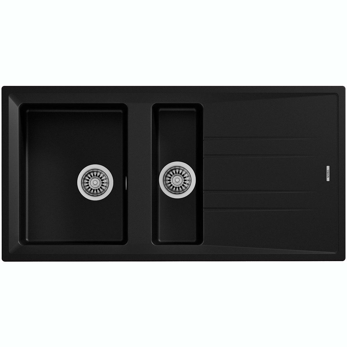 Lavadero Stone 60 BTG Para Encimera - Negro