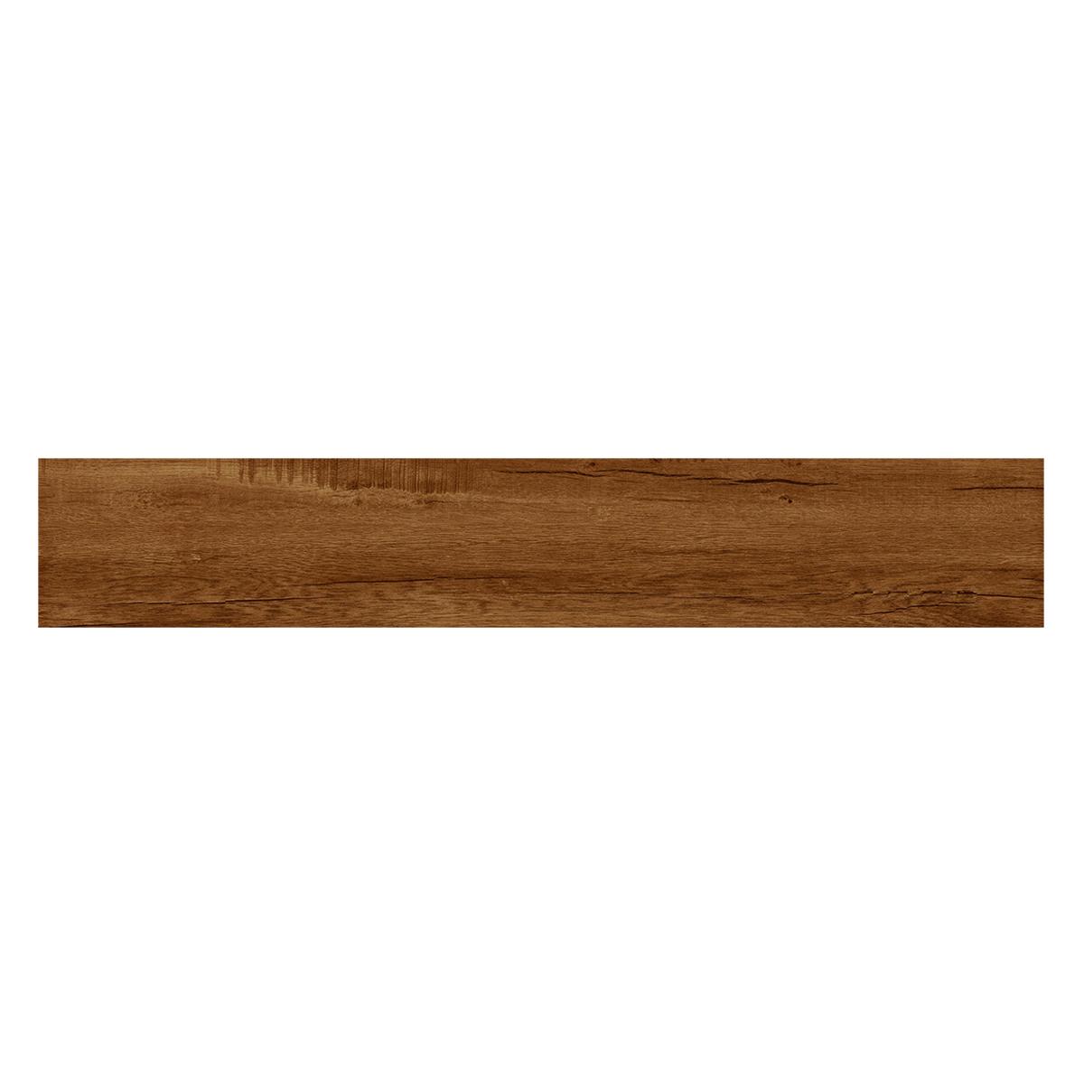 Piso SPC Caoba Marrón - 18.3X122 cm - 2.23 m2