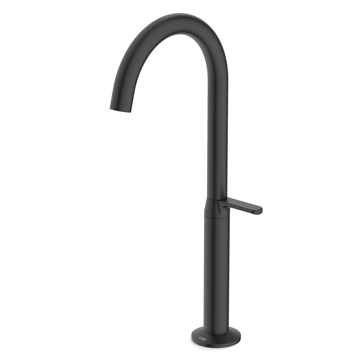 Llave Design Para Lavatorio Pico Alto - Negro