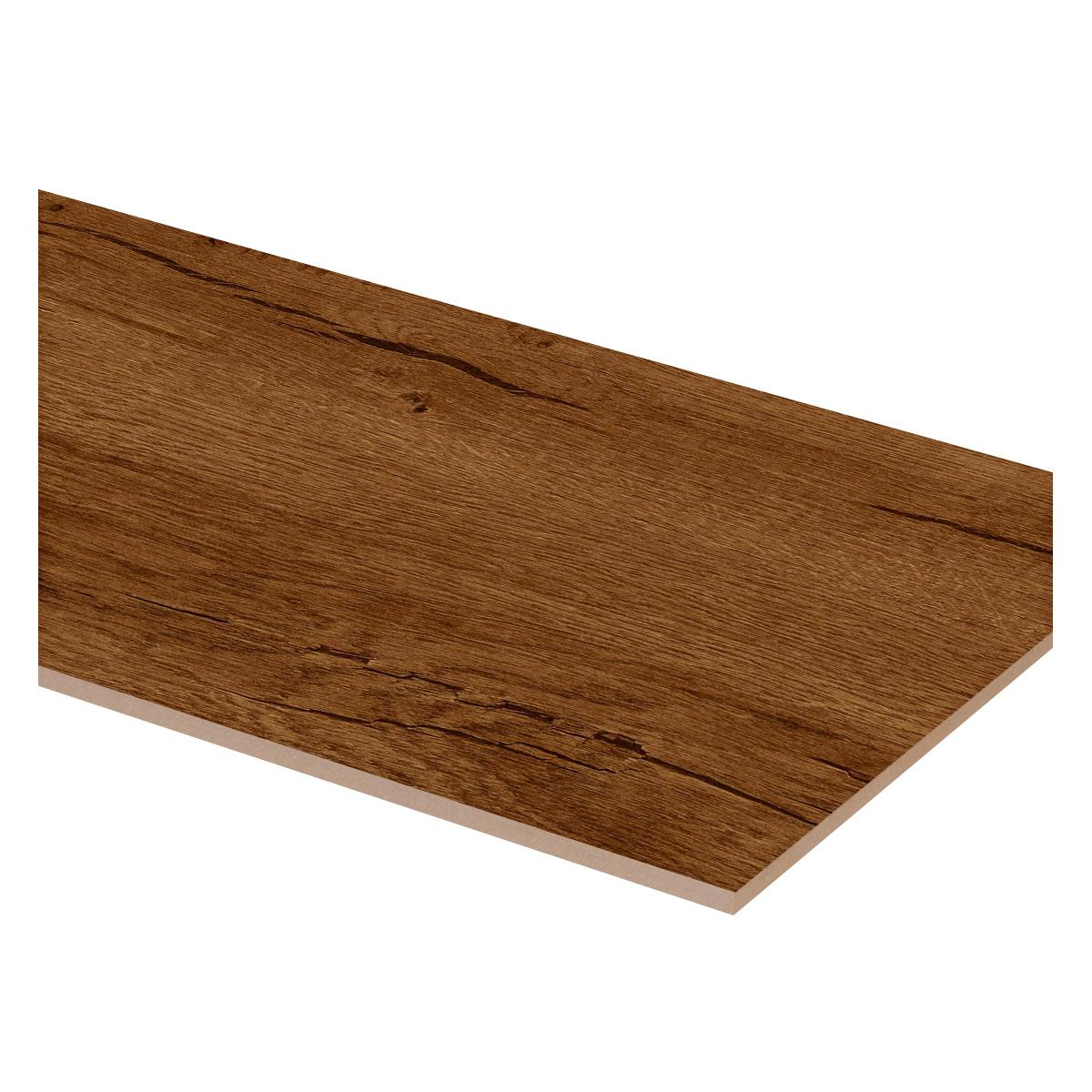 Piso SPC Caoba Marrón - 18.3X122 cm - 2.23 m2